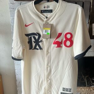 Nike Texas Rangers Connect Degrom Jersey